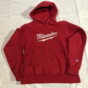 Milwaukee Tools Embroidered Hoodie Sweatshirt by Champion S